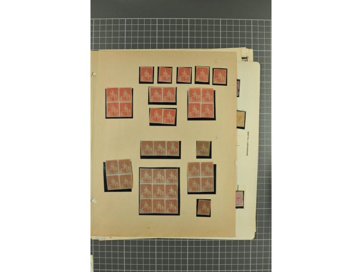 1854/1920 (ca.), ungebrauchte und meist gestempelte  Sammlung mit allein über 20 Werten ex Mi.-Nr. 3III bis 8, diese wie meis