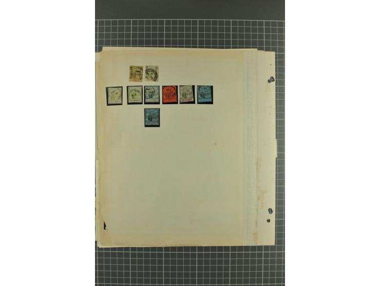 1854/1920 (ca.), ungebrauchte und meist gestempelte  Sammlung mit allein über 20 Werten ex Mi.-Nr. 3III bis 8, diese wie meis