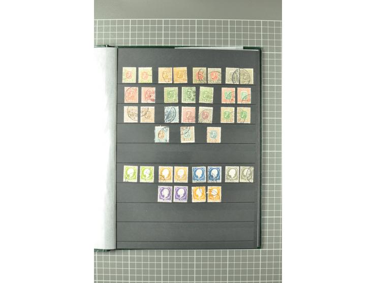 1876/1933, gestempelte Sammlung mit u.a. Mi.-Nr. 19BI, 75, 120, 142-46, 147-49 auf Zeppelin-Brief etc., bessere teils sign. m