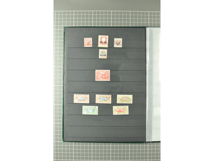 1876/1933, gestempelte Sammlung mit u.a. Mi.-Nr. 19BI, 75, 120, 142-46, 147-49 auf Zeppelin-Brief etc., bessere teils sign. m