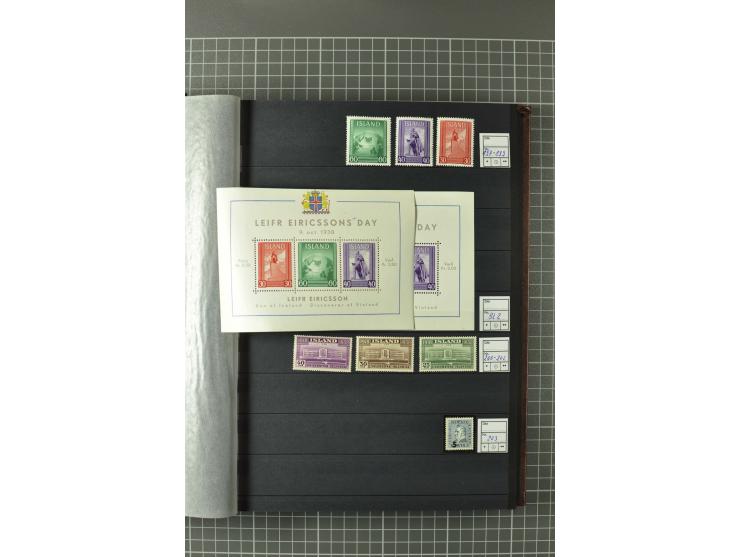 1876/2002, postfrische, ungebrauchte und gestempelte Sammlung mit u.a. Mi.-Nr. 119-20, 124 (4er-Block), 142/46 (2) etc.
