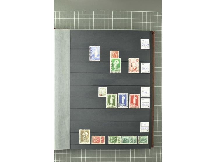 1876/2002, postfrische, ungebrauchte und gestempelte Sammlung mit u.a. Mi.-Nr. 119-20, 124 (4er-Block), 142/46 (2) etc.