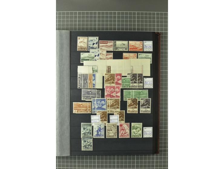 1876/2002, postfrische, ungebrauchte und gestempelte Sammlung mit u.a. Mi.-Nr. 119-20, 124 (4er-Block), 142/46 (2) etc.