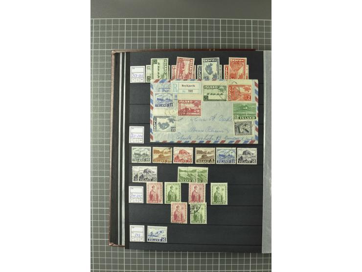 1876/2002, postfrische, ungebrauchte und gestempelte Sammlung mit u.a. Mi.-Nr. 119-20, 124 (4er-Block), 142/46 (2) etc.