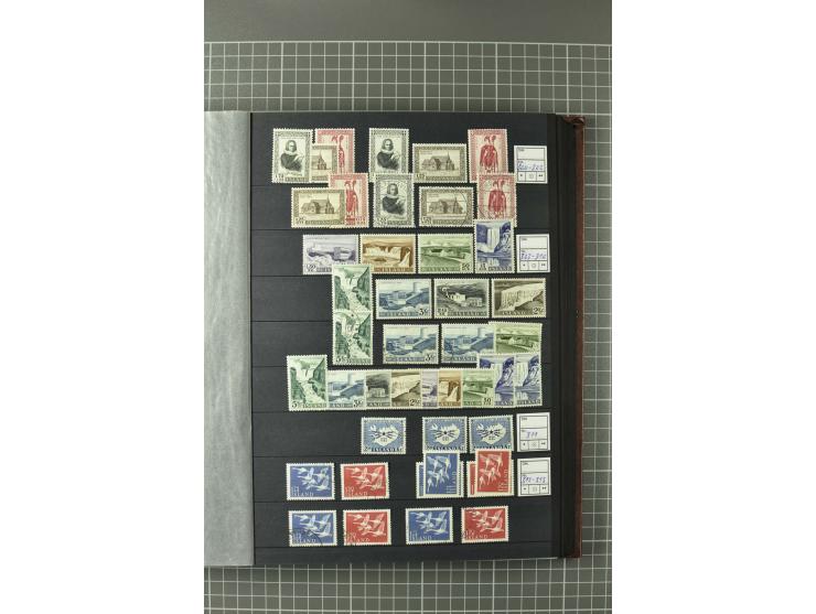 1876/2002, postfrische, ungebrauchte und gestempelte Sammlung mit u.a. Mi.-Nr. 119-20, 124 (4er-Block), 142/46 (2) etc.