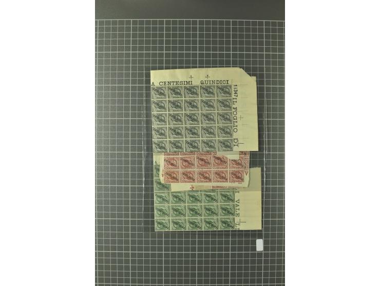 1852/1992 (ca.), interessante Partie mit besseren Werten, Abarten, etc., dabei u.a. optisch sehr schönes Savoyer Kreuz, Kirch