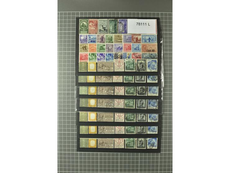 1852/1992 (ca.), interessante Partie mit besseren Werten, Abarten, etc., dabei u.a. optisch sehr schönes Savoyer Kreuz, Kirch
