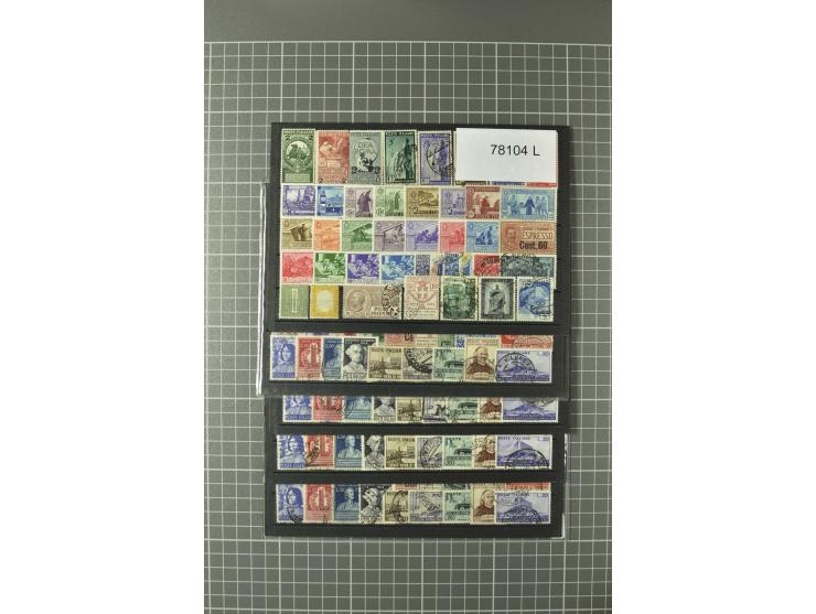 1852/1992 (ca.), interessante Partie mit besseren Werten, Abarten, etc., dabei u.a. optisch sehr schönes Savoyer Kreuz, Kirch