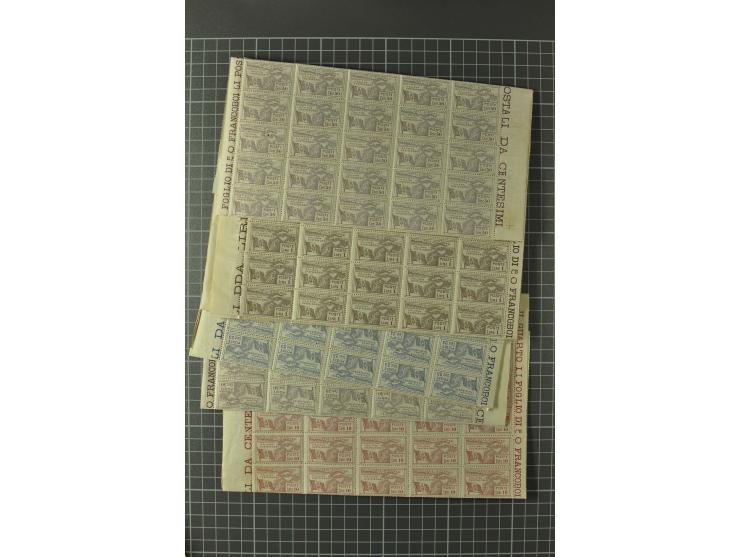 1852/1992 (ca.), interessante Partie mit besseren Werten, Abarten, etc., dabei u.a. optisch sehr schönes Savoyer Kreuz, Kirch