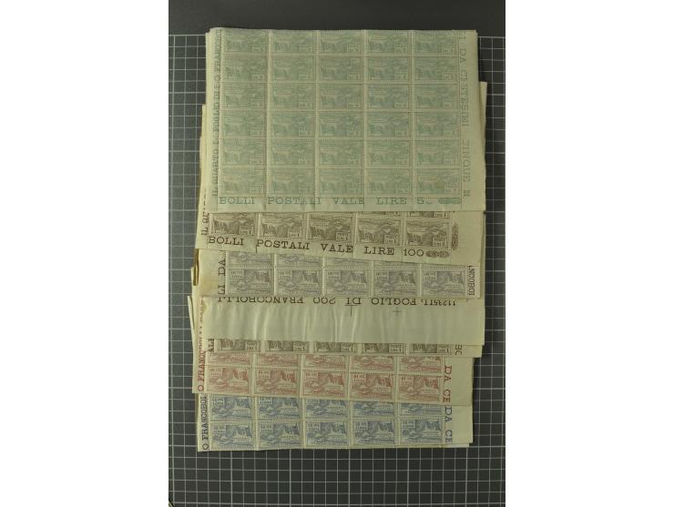 1852/1992 (ca.), interessante Partie mit besseren Werten, Abarten, etc., dabei u.a. optisch sehr schönes Savoyer Kreuz, Kirch