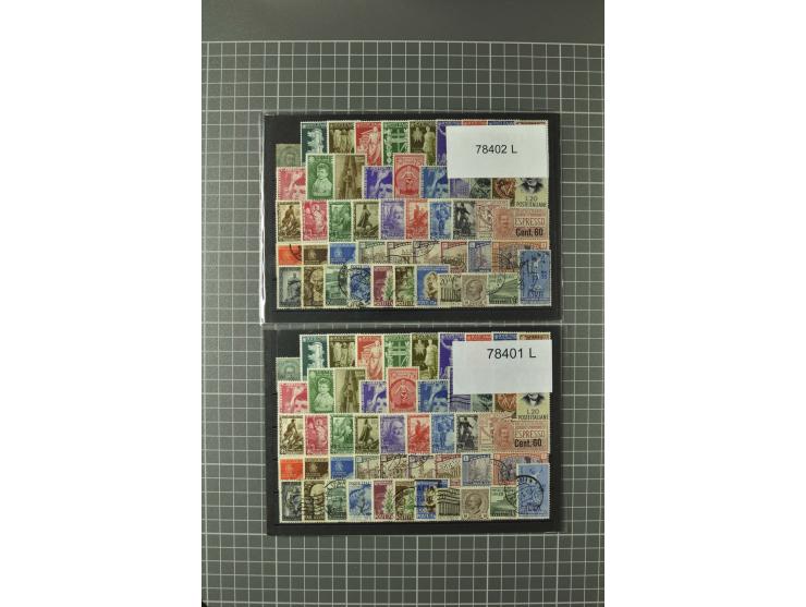 1852/1992 (ca.), interessante Partie mit besseren Werten, Abarten, etc., dabei u.a. optisch sehr schönes Savoyer Kreuz, Kirch
