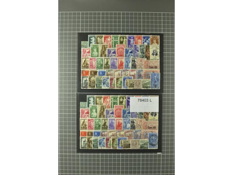 1852/1992 (ca.), interessante Partie mit besseren Werten, Abarten, etc., dabei u.a. optisch sehr schönes Savoyer Kreuz, Kirch