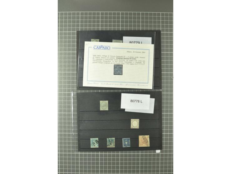 1852/1992 (ca.), interessante Partie mit besseren Werten, Abarten, etc., dabei u.a. optisch sehr schönes Savoyer Kreuz, Kirch