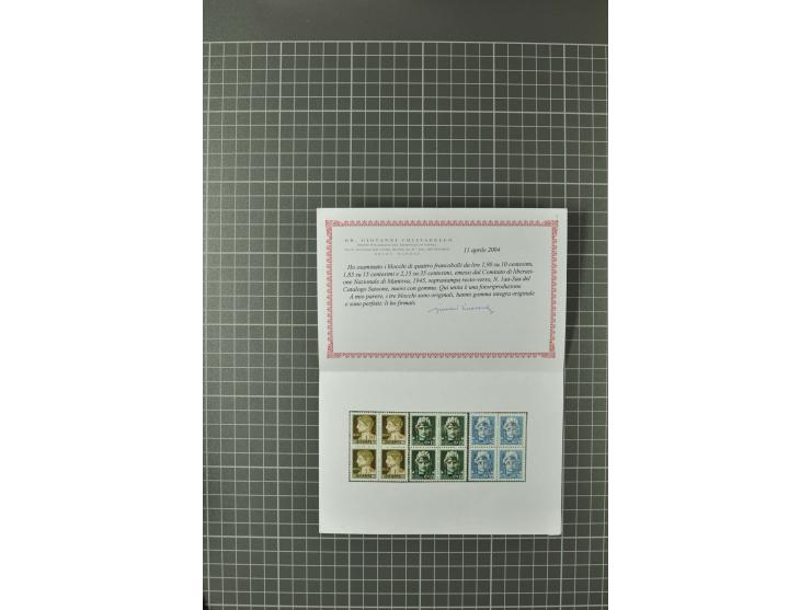 1852/1992 (ca.), interessante Partie mit besseren Werten, Abarten, etc., dabei u.a. optisch sehr schönes Savoyer Kreuz, Kirch