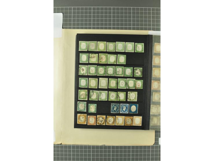 1852/1960, hochinteressante Partie mit dem Schwerpunkt auf den Altitalienischen Staaten, dabei zahlreiche gute Werte u.a. Kir