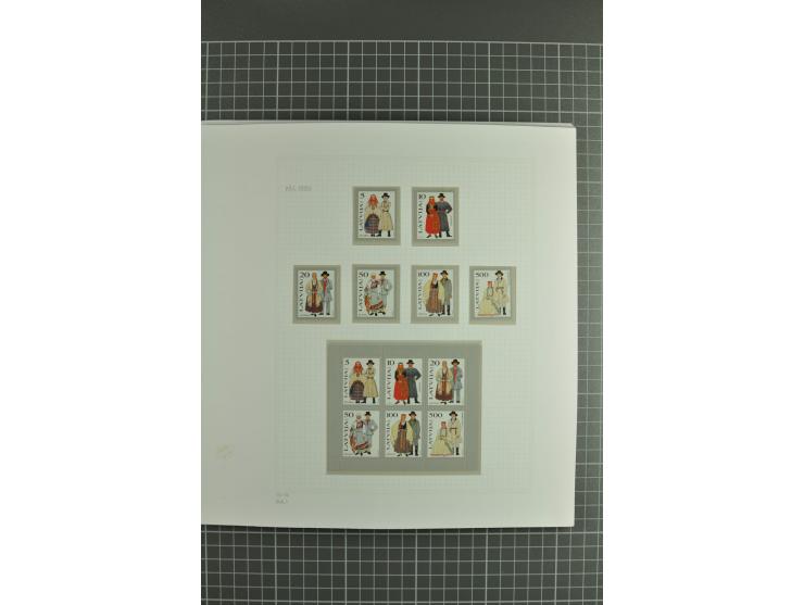 1918/2000, enorm umfangreiche ungebrauchte/postfrische und gestempelte Sammlung mit einer Vielzahl an guten Werten und Besond