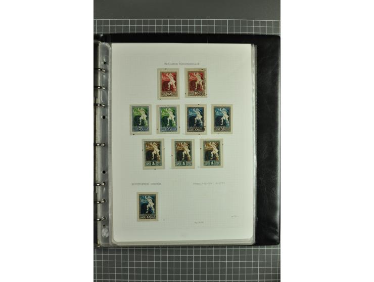 1918/2000, enorm umfangreiche ungebrauchte/postfrische und gestempelte Sammlung mit einer Vielzahl an guten Werten und Besond