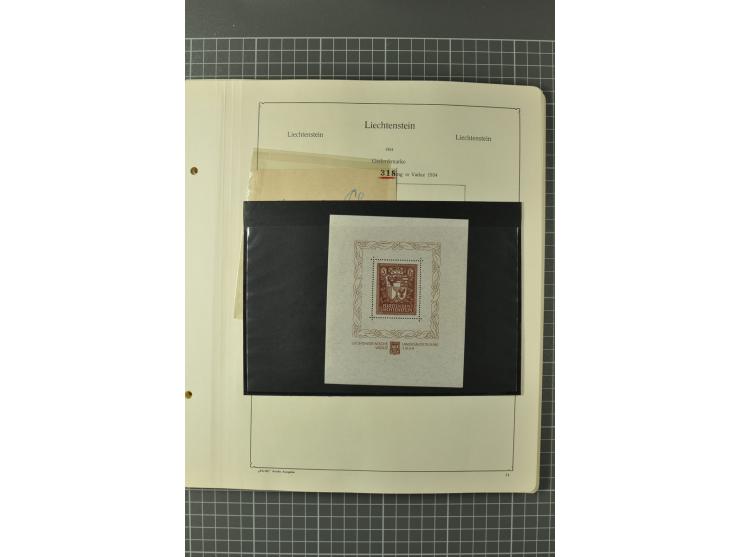1912/62, postfrische, ungebrauchte und gestempelte Sammlung, dabei u.a. Block 1, alle Zeppeline lose und auf Belegen, CEPT 19