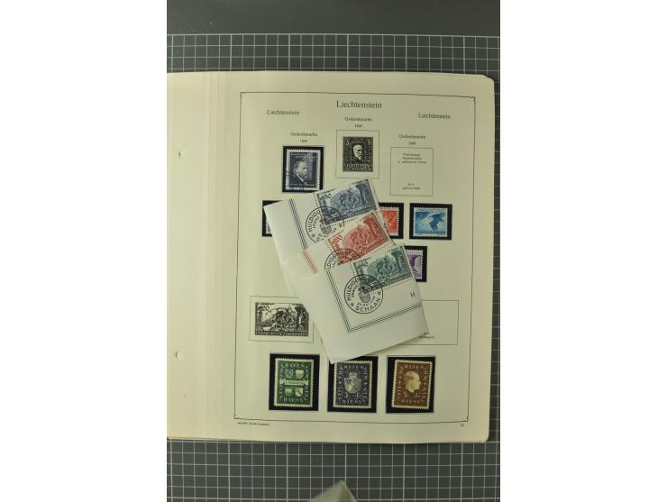 1912/62, postfrische, ungebrauchte und gestempelte Sammlung, dabei u.a. Block 1, alle Zeppeline lose und auf Belegen, CEPT 19