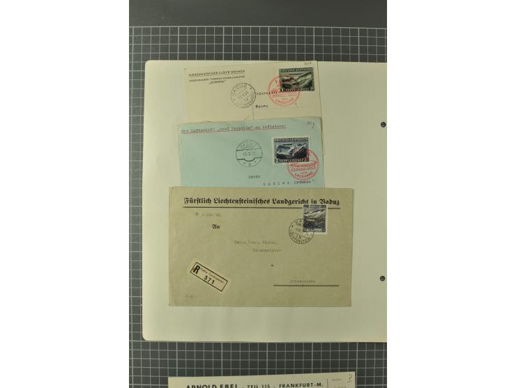 1912/62, postfrische, ungebrauchte und gestempelte Sammlung, dabei u.a. Block 1, alle Zeppeline lose und auf Belegen, CEPT 19