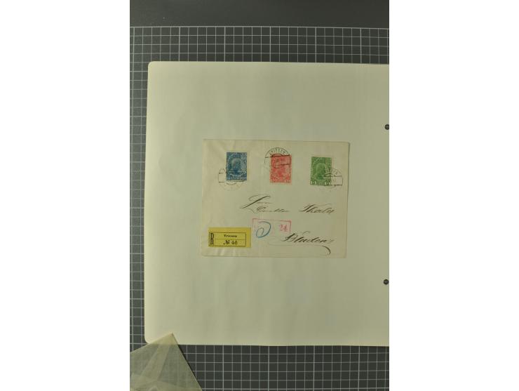 1912/62, postfrische, ungebrauchte und gestempelte Sammlung, dabei u.a. Block 1, alle Zeppeline lose und auf Belegen, CEPT 19