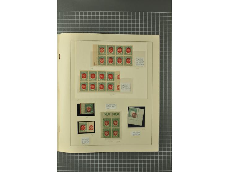 1919, Berliner-Ausgaben, hochinteressante ungebrauchte und postfrische Sammlung mit einer Vielzahl Besonderheiten dabei ungez