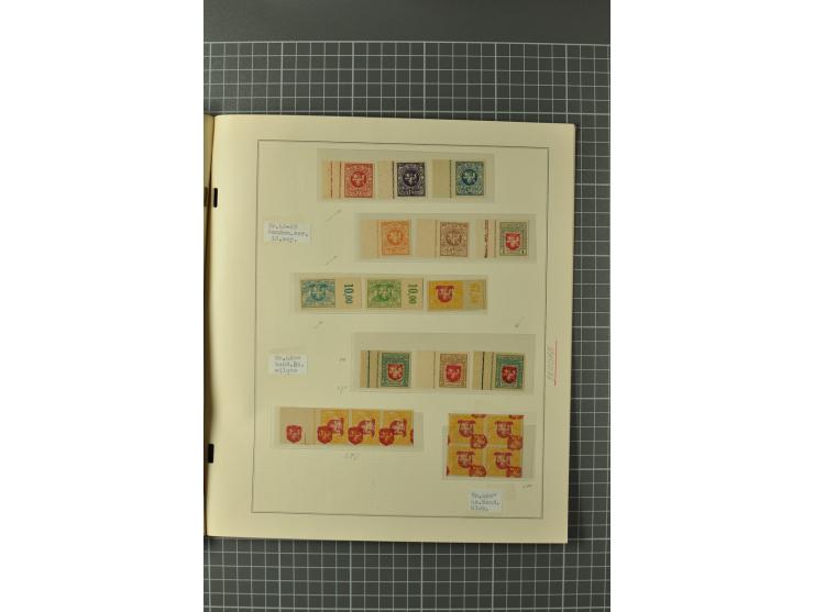 1919, Berliner-Ausgaben, hochinteressante ungebrauchte und postfrische Sammlung mit einer Vielzahl Besonderheiten dabei ungez
