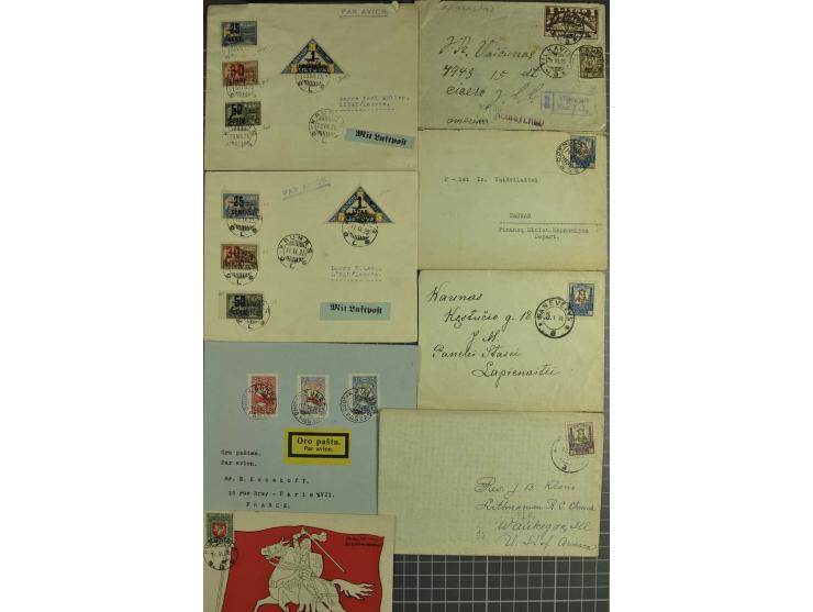 1919/40, interessante Partie von über 70 Briefen und Karten, dabei Flugpost, Einschreiben, Sonderstempel sowie Überdruckausga