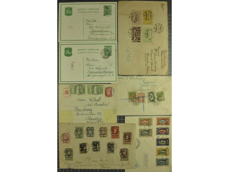 1919/40, interessante Partie von über 70 Briefen und Karten, dabei Flugpost, Einschreiben, Sonderstempel sowie Überdruckausga