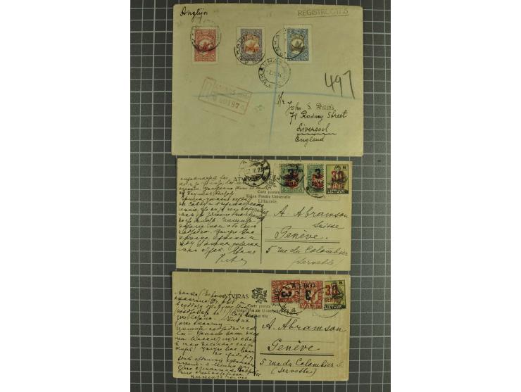 1919/40, interessante Partie von über 70 Briefen und Karten, dabei Flugpost, Einschreiben, Sonderstempel sowie Überdruckausga