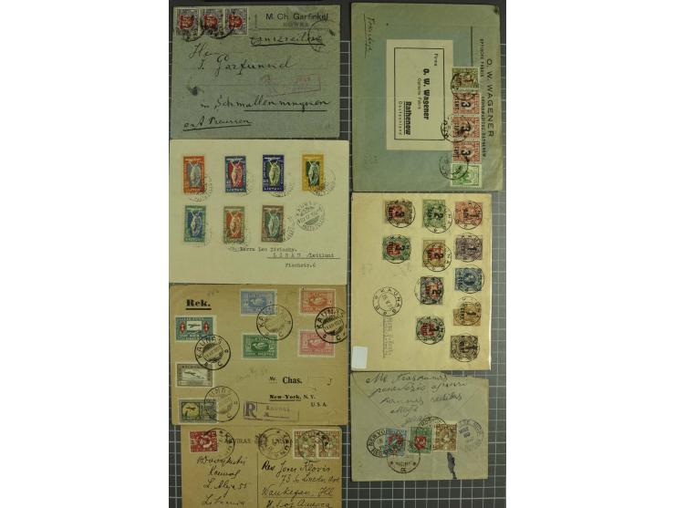 1919/40, interessante Partie von über 70 Briefen und Karten, dabei Flugpost, Einschreiben, Sonderstempel sowie Überdruckausga