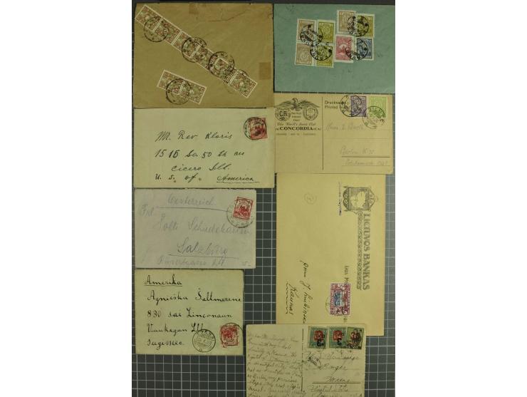 1919/40, interessante Partie von über 70 Briefen und Karten, dabei Flugpost, Einschreiben, Sonderstempel sowie Überdruckausga