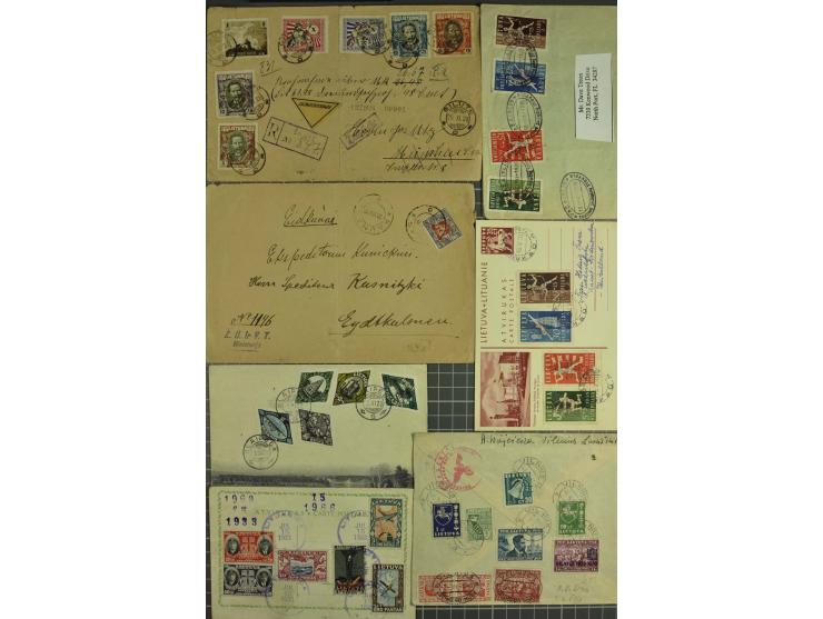 1919/40, interessante Partie von über 70 Briefen und Karten, dabei Flugpost, Einschreiben, Sonderstempel sowie Überdruckausga