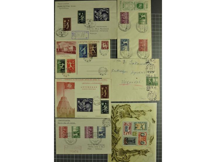 1919/40, interessante Partie von über 70 Briefen und Karten, dabei Flugpost, Einschreiben, Sonderstempel sowie Überdruckausga