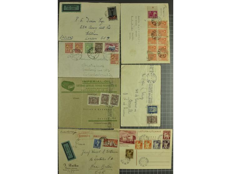 1919/40, interessante Partie von über 70 Briefen und Karten, dabei Flugpost, Einschreiben, Sonderstempel sowie Überdruckausga