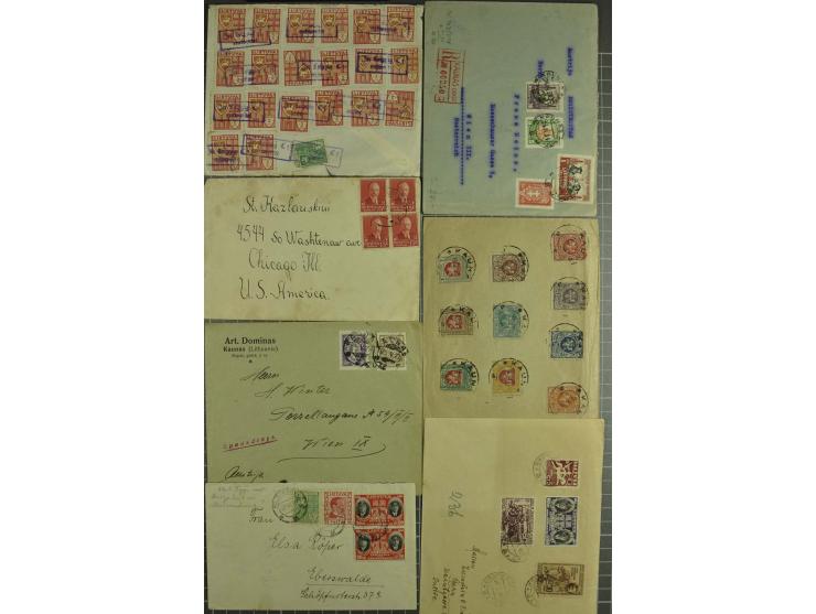 1919/40, interessante Partie von über 70 Briefen und Karten, dabei Flugpost, Einschreiben, Sonderstempel sowie Überdruckausga