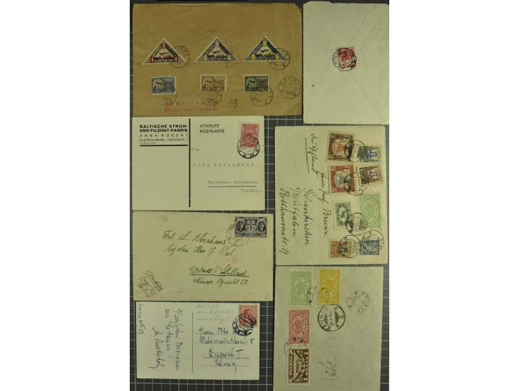 1919/40, interessante Partie von über 70 Briefen und Karten, dabei Flugpost, Einschreiben, Sonderstempel sowie Überdruckausga
