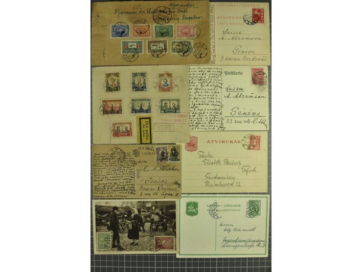 1919/40, interessante Partie von über 70 Briefen und Karten, dabei Flugpost, Einschreiben, Sonderstempel sowie Überdruckausga