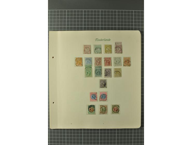 1852/1970, postfrische, ungebrauchte und gestempelte Sammlung mit u.a. Mi.-Nr. 66, 81-92, 99-100, 123-33, 580-81, Dienst, Por