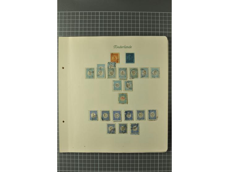1852/1970, postfrische, ungebrauchte und gestempelte Sammlung mit u.a. Mi.-Nr. 66, 81-92, 99-100, 123-33, 580-81, Dienst, Por
