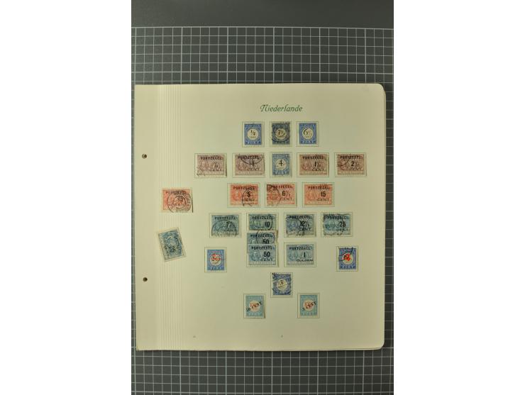 1852/1970, postfrische, ungebrauchte und gestempelte Sammlung mit u.a. Mi.-Nr. 66, 81-92, 99-100, 123-33, 580-81, Dienst, Por