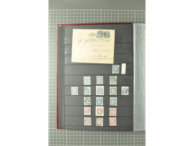 1855/1935, gestempelte Sammlung, teils mehrfach mit u.a. Mi.-Nr. 1 (5), 7 (2), 38, 72-74, Dienst und Porto sowie einige Beleg