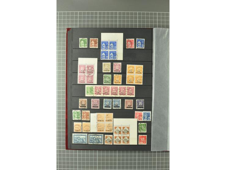 1855/1935, gestempelte Sammlung, teils mehrfach mit u.a. Mi.-Nr. 1 (5), 7 (2), 38, 72-74, Dienst und Porto sowie einige Beleg