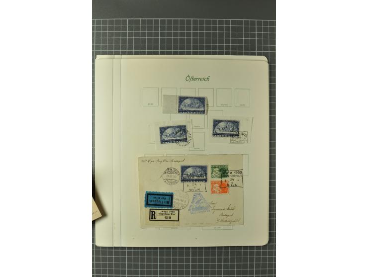 1850/1950 (ca.), postfrische, ungebrauchte und gestempelte Partie in 2 Alben, dabei u.a. Block 1 mit Sstpl., 555-56A, 588, Bl
