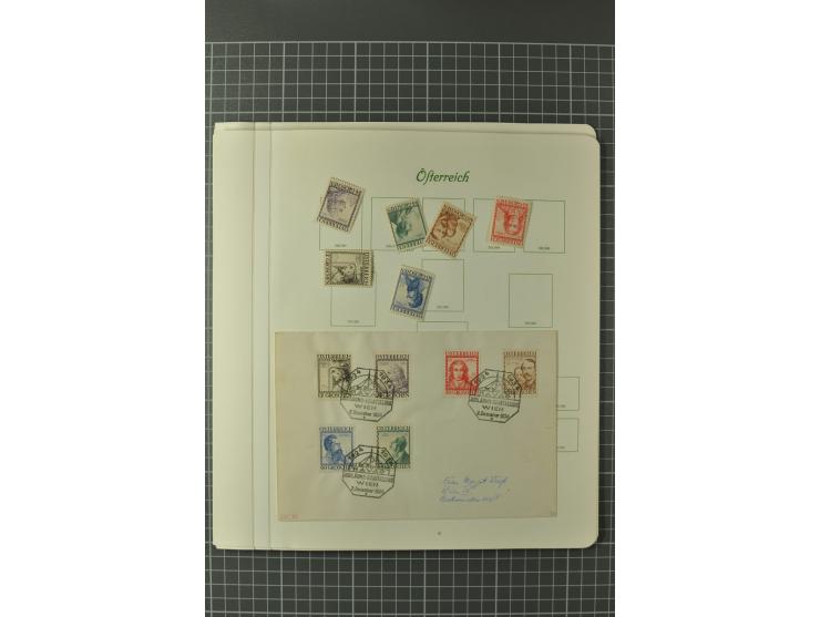 1850/1950 (ca.), postfrische, ungebrauchte und gestempelte Partie in 2 Alben, dabei u.a. Block 1 mit Sstpl., 555-56A, 588, Bl