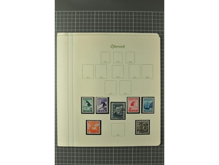 1850/1950 (ca.), postfrische, ungebrauchte und gestempelte Partie in 2 Alben, dabei u.a. Block 1 mit Sstpl., 555-56A, 588, Bl