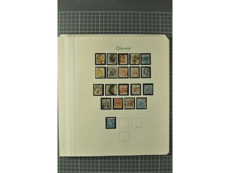1850/1950 (ca.), postfrische, ungebrauchte und gestempelte Partie in 2 Alben, dabei u.a. Block 1 mit Sstpl., 555-56A, 588, Bl