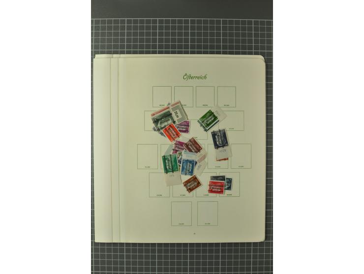 1850/1950 (ca.), postfrische, ungebrauchte und gestempelte Partie in 2 Alben, dabei u.a. Block 1 mit Sstpl., 555-56A, 588, Bl