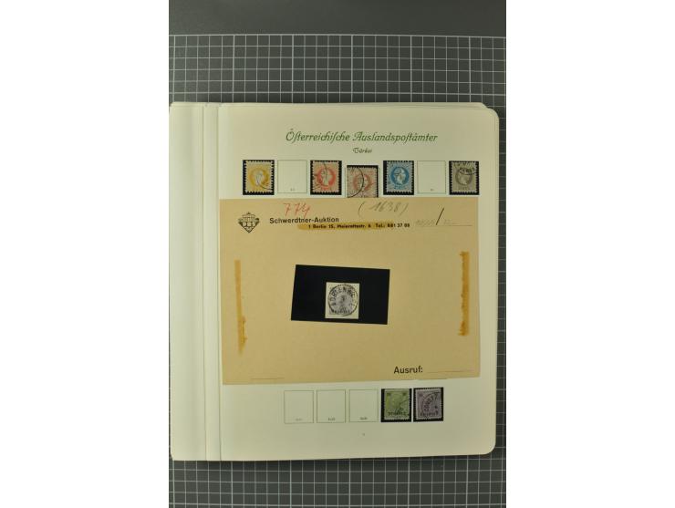1850/1950 (ca.), postfrische, ungebrauchte und gestempelte Partie in 2 Alben, dabei u.a. Block 1 mit Sstpl., 555-56A, 588, Bl