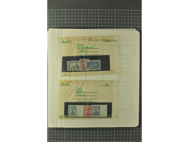 1850/1950 (ca.), postfrische, ungebrauchte und gestempelte Partie in 2 Alben, dabei u.a. Block 1 mit Sstpl., 555-56A, 588, Bl